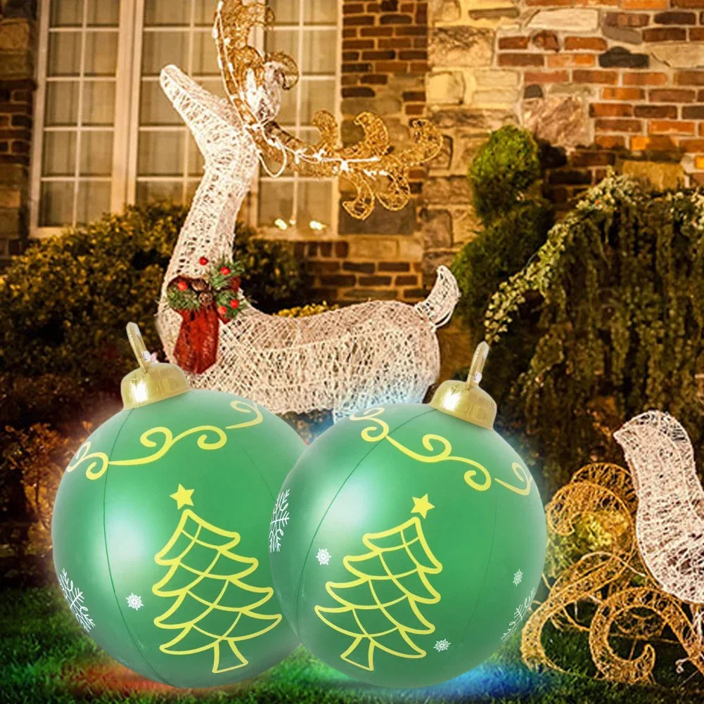 Giant Luminous Inflatable Christmas Ball with LED Lights