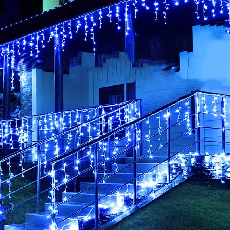 5M Outdoor LED Waterfall Curtain String Lights