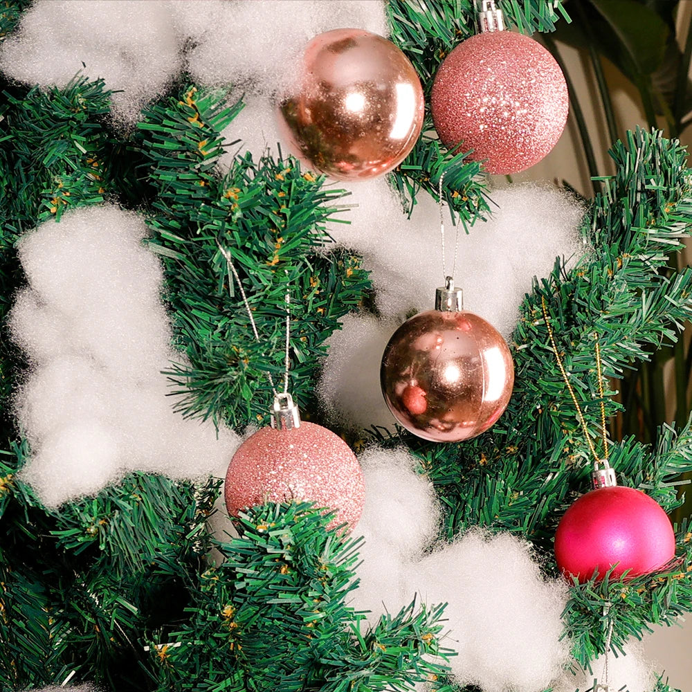 Fluffy Artificial Snow Cotton Decoration Set