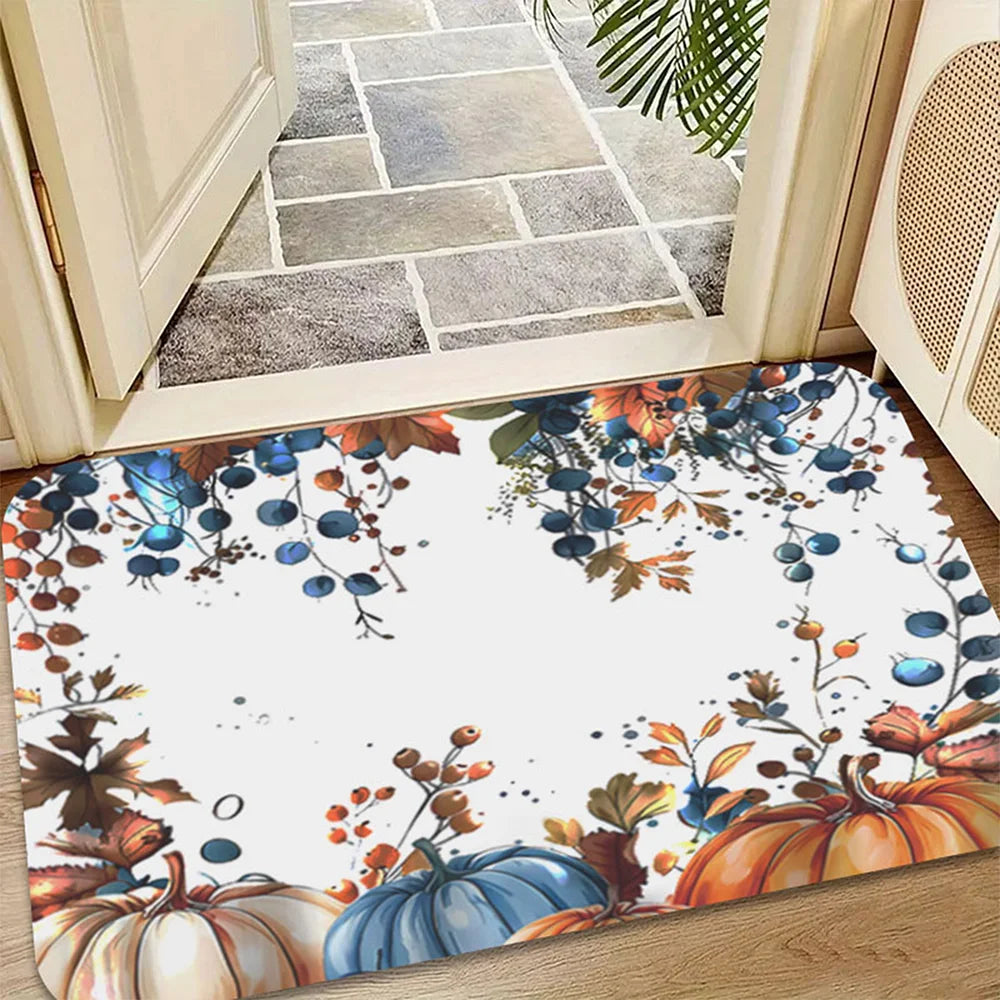 Thanksgiving Shower Curtain Bathroom Set – 4 Pie