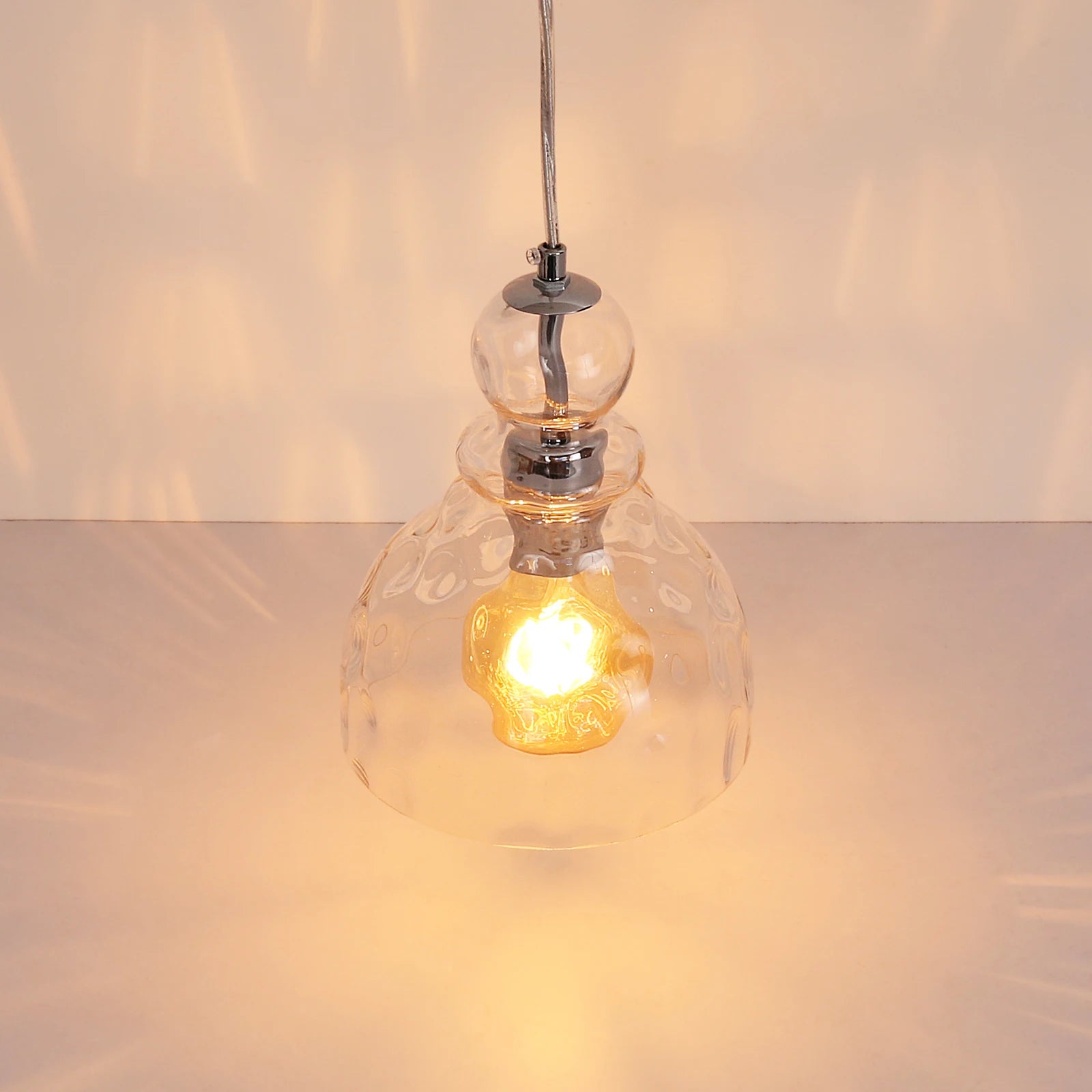 Modern Crystal Cylinder Pendant Light – Adjustable Height, E26 Base