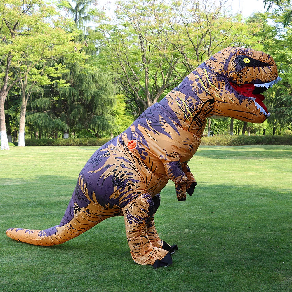 Inflatable T-Rex Dinosaur Costume – Kids & Adults Halloween Outfit
