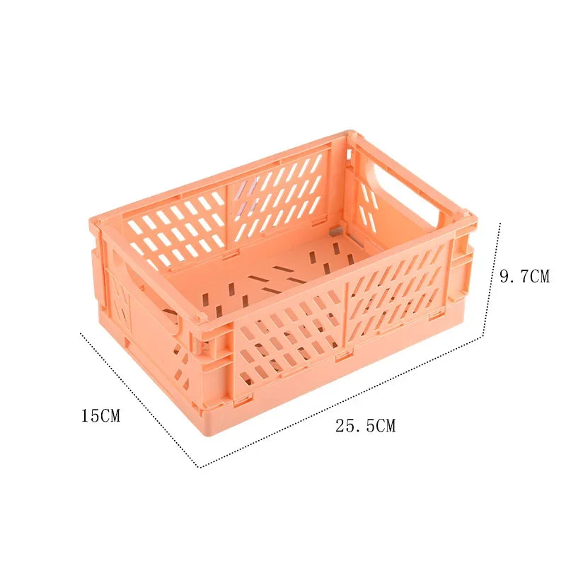 Plastic Foldable Storage Crate Box Organizer