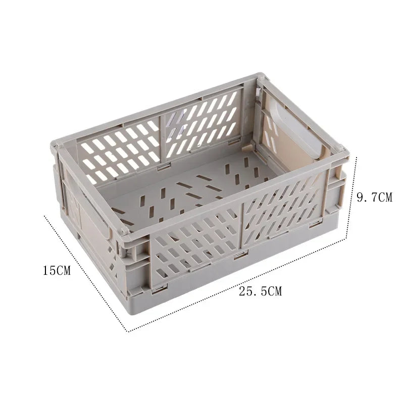 Plastic Foldable Storage Crate Box Organizer