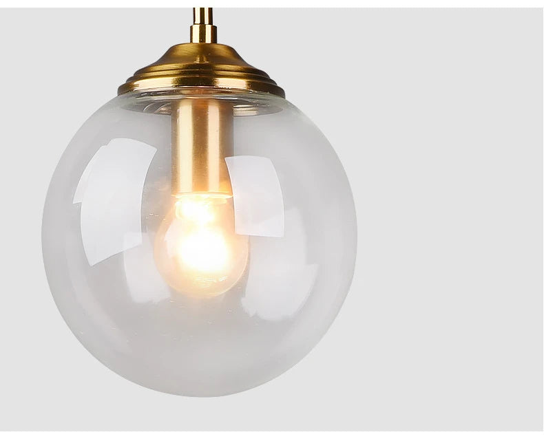Modern Luxury Nordic LED Glass Pendant Lamp