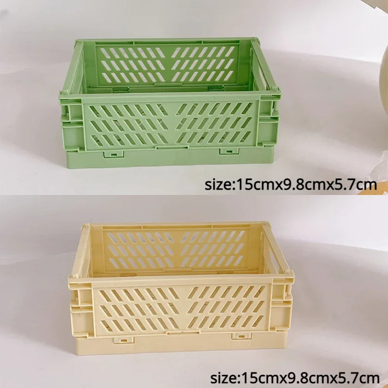 Plastic Foldable Storage Crate Box Organizer