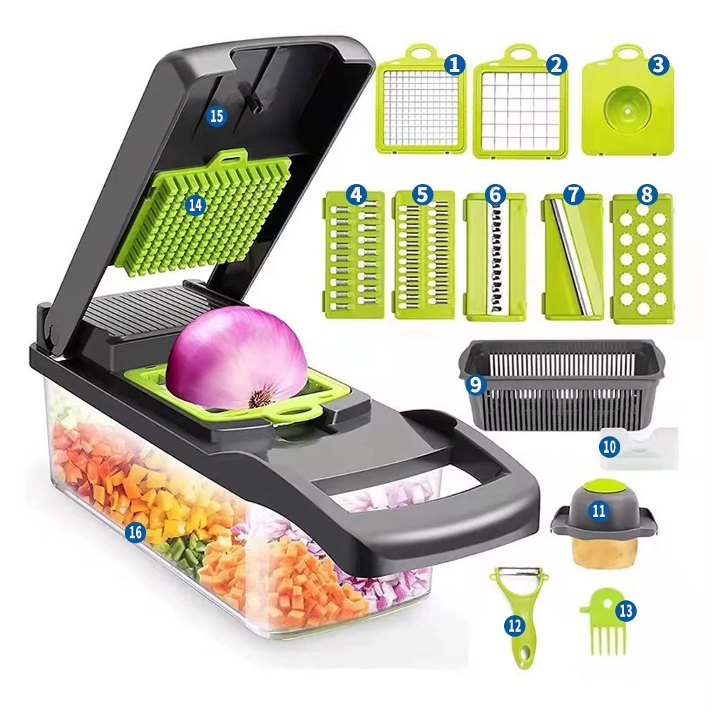 16-in-1 Multifunctional Vegetable Chopper