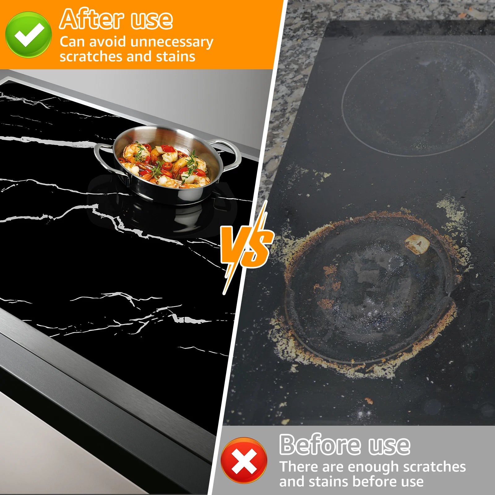 Silicone Induction Cooktop Protector Mat – 30.8×20.5"