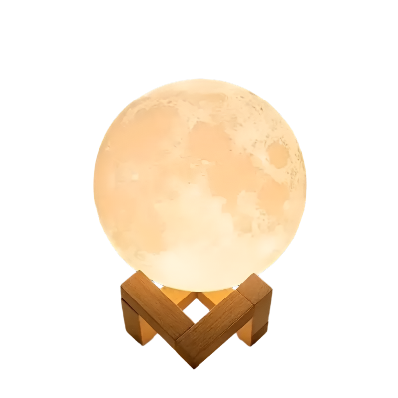 8cm DIY Galaxy Moon Lamp with Stand