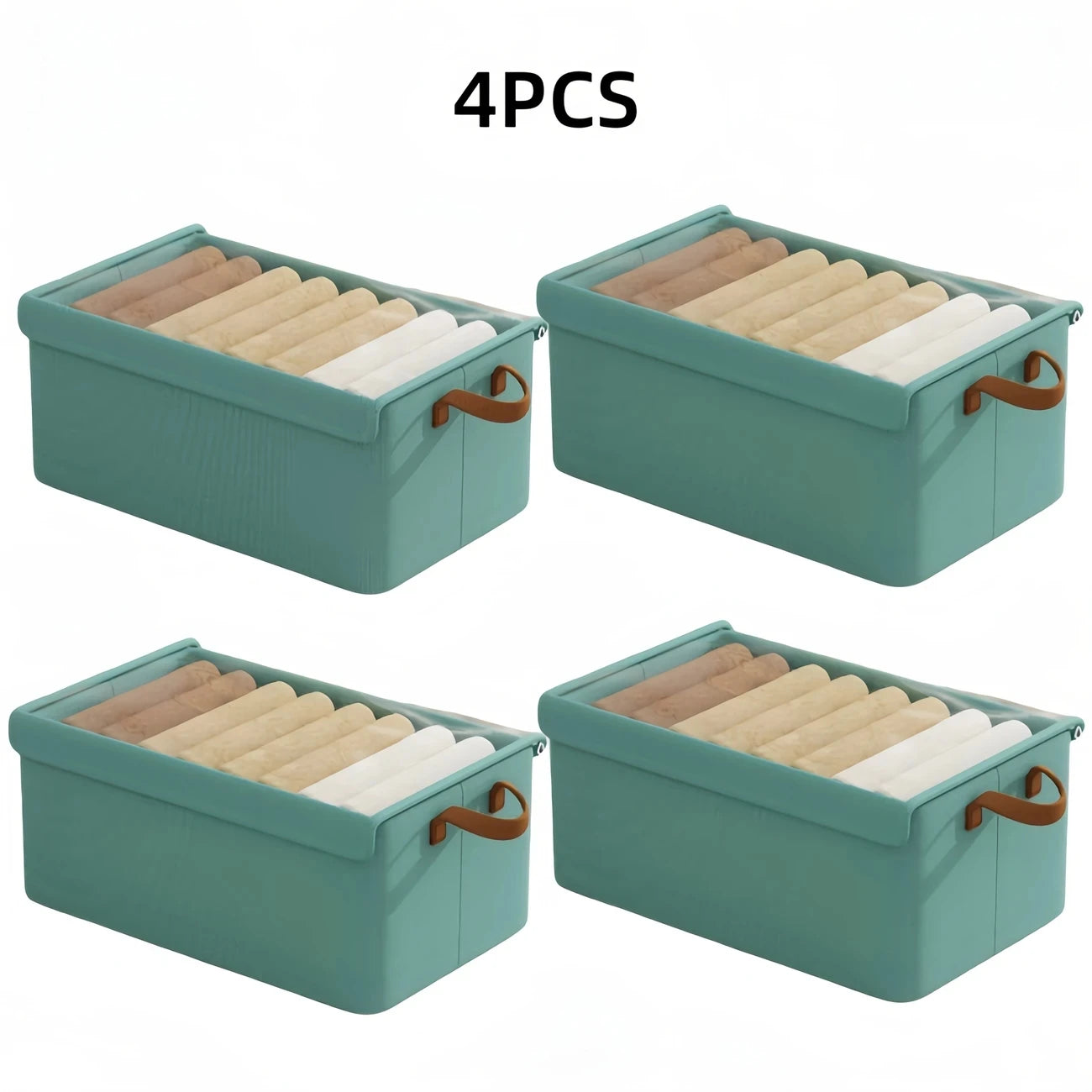 2/4pcs Clothes Organizer Storage Boxes for Wardrobe Drawers