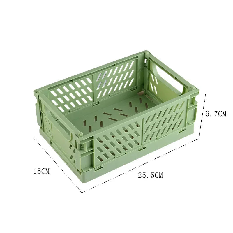 Plastic Foldable Storage Crate Box Organizer