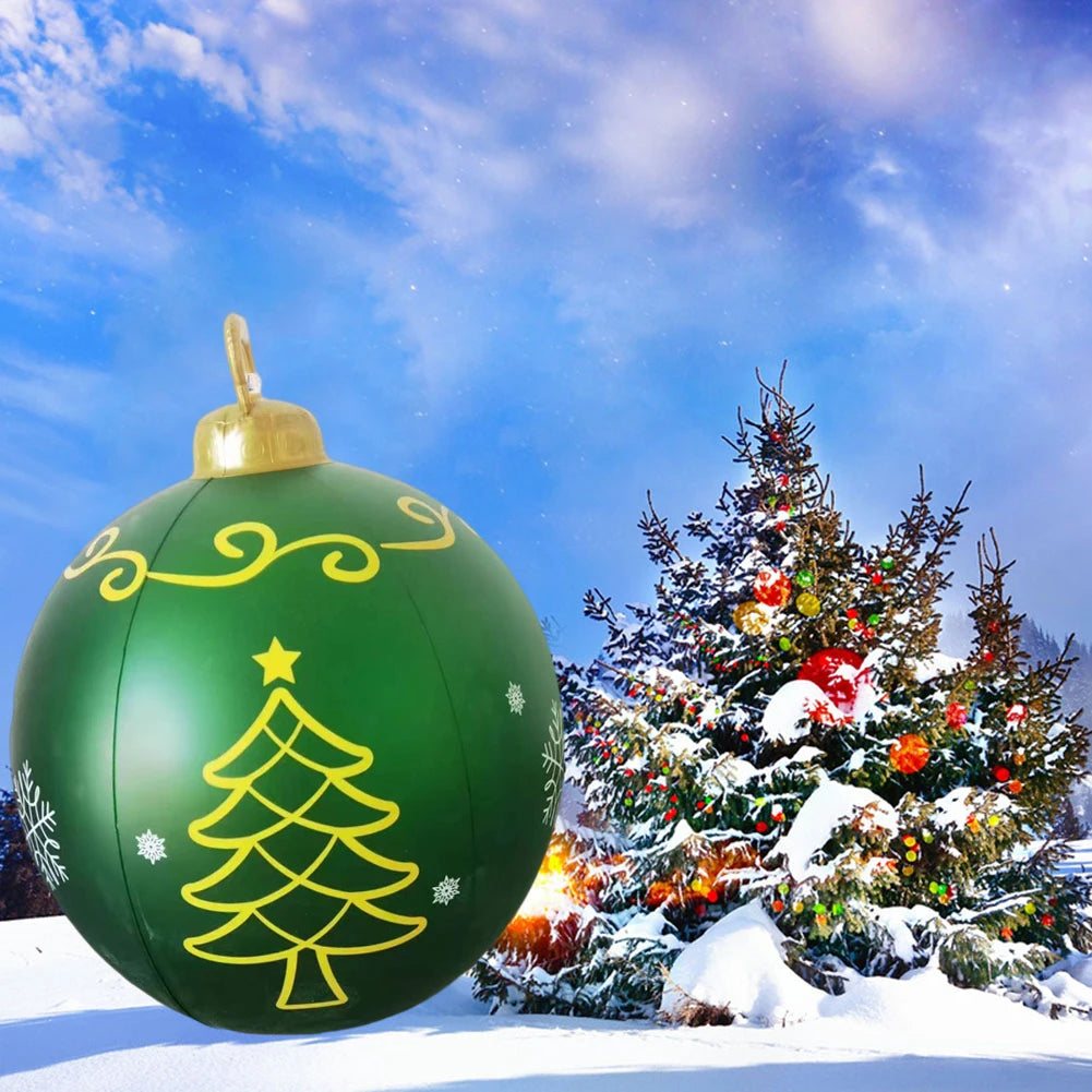 Giant Luminous Inflatable Christmas Ball with LED Lights