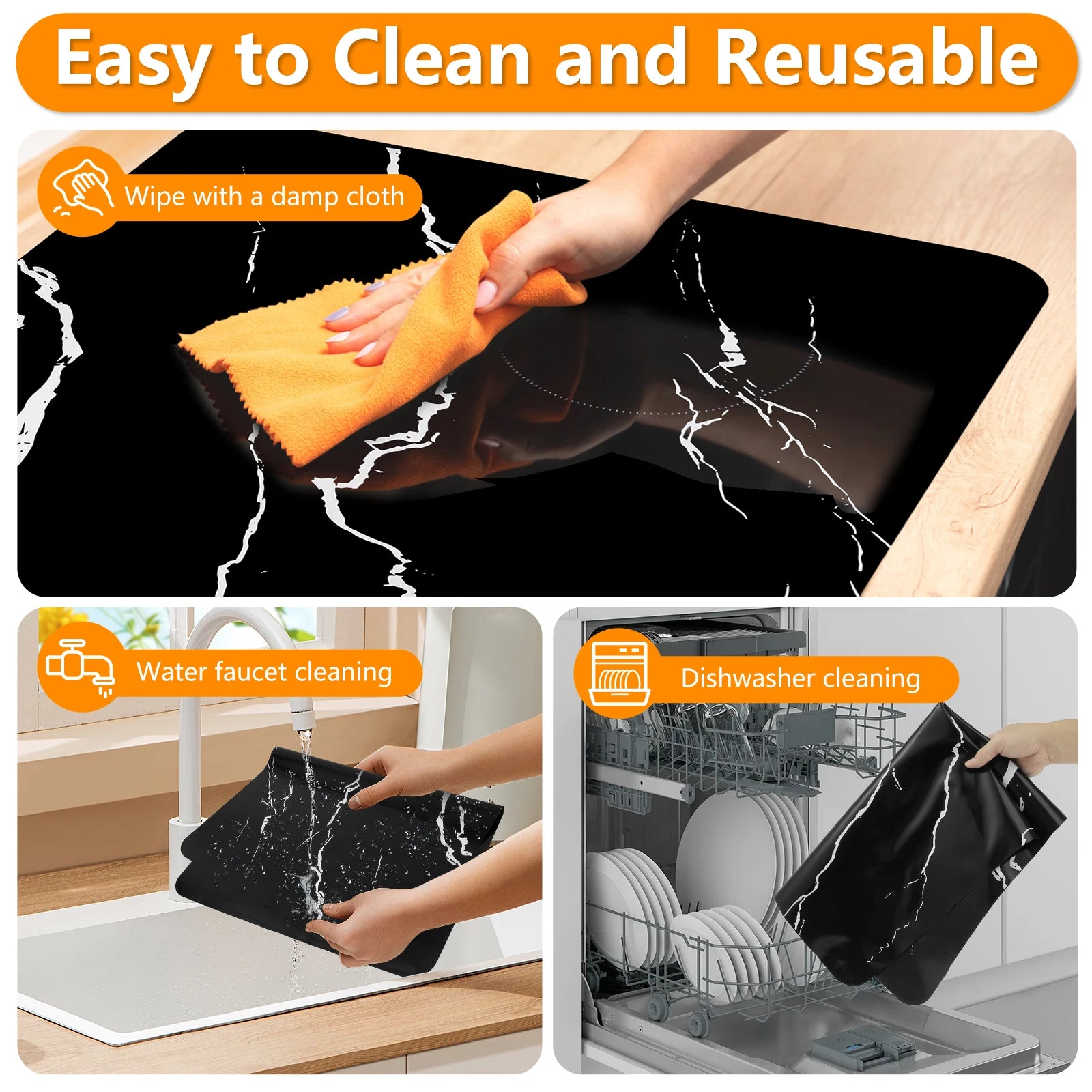 Silicone Induction Cooktop Protector Mat – 30.8×20.5"