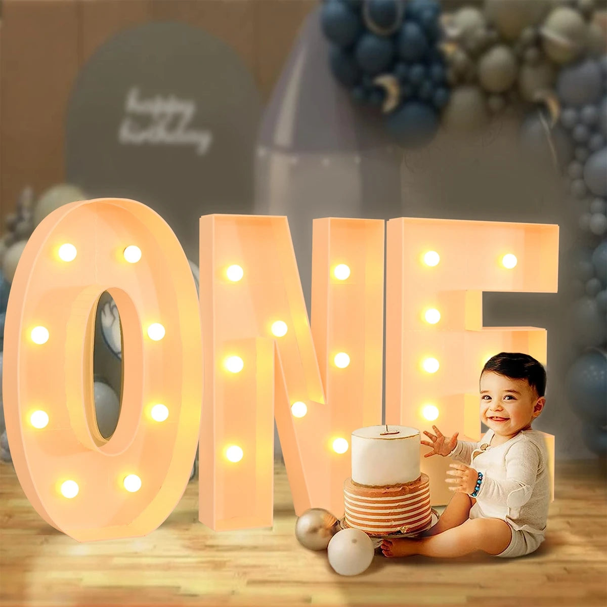 91.5cm Giant LED Light Frame Box – Party Decor