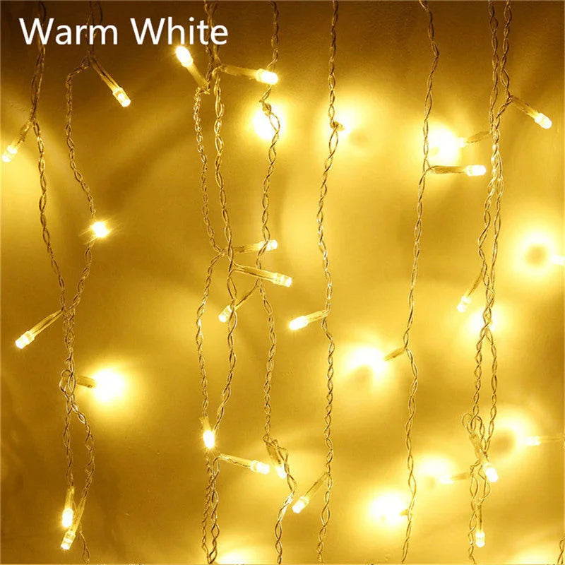 5M Outdoor LED Waterfall Curtain String Lights