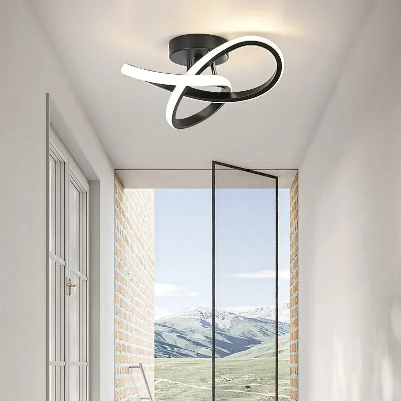 Modern LED Trefoil Ceiling Light – Dimmable Acrylic Lamp