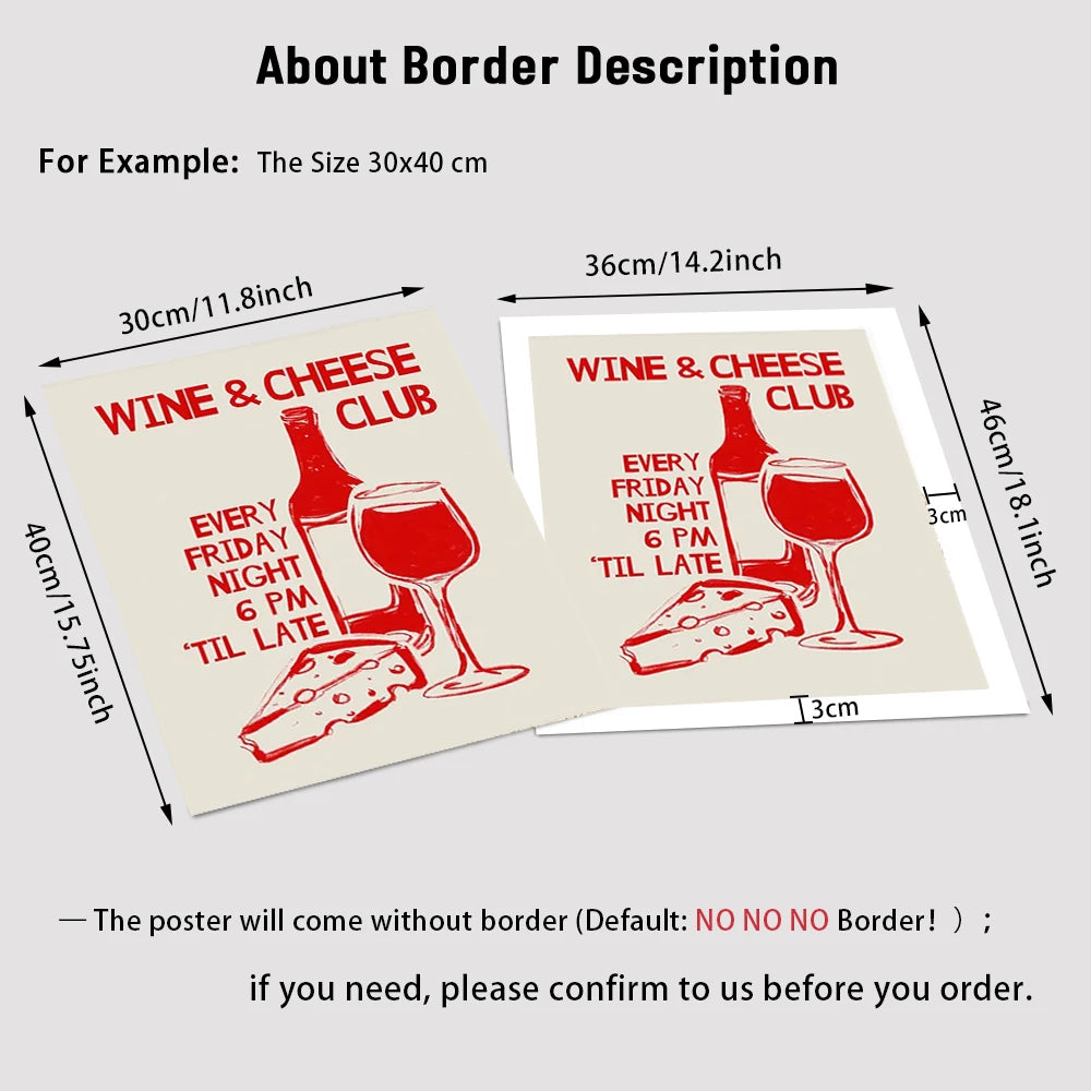 Wine & Cheese Noodles Modern Wall Art Canvas Print – Unframed