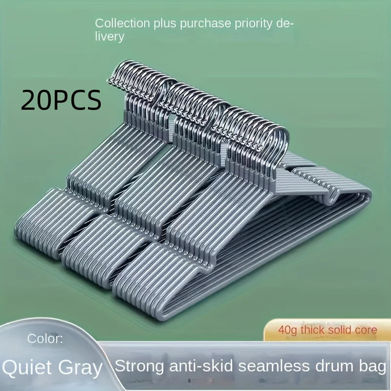 20pcs Non-Slip Heavy Duty Clothes Hangers