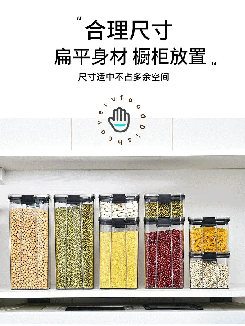 Kitchen Stackable Sealed Food Storage Containers Set (460–1800ml)