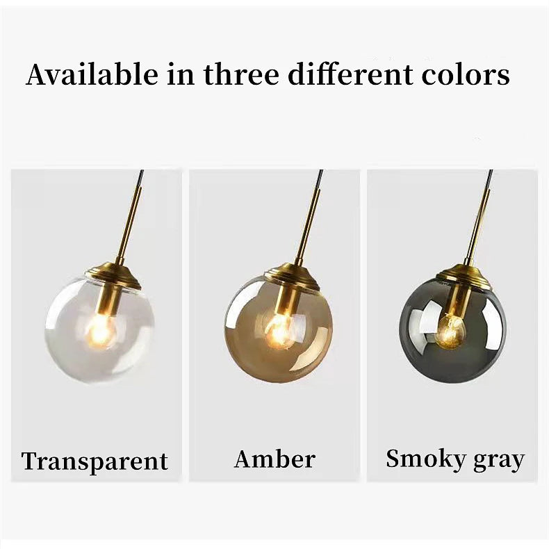Modern Luxury Nordic LED Glass Pendant Lamp