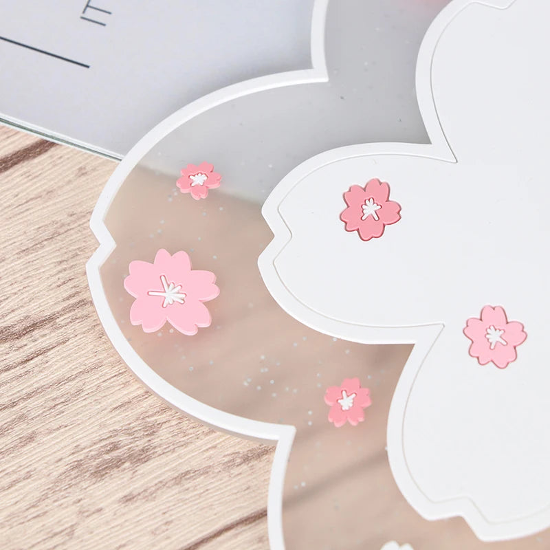 Cherry Blossom Heat-Resistant Coaster Pad