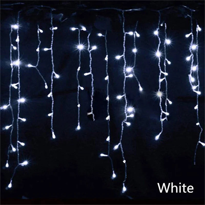 5M Outdoor LED Waterfall Curtain String Lights