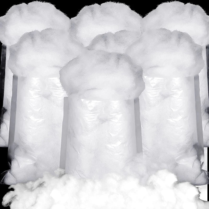 Fluffy Artificial Snow Cotton Decoration Set