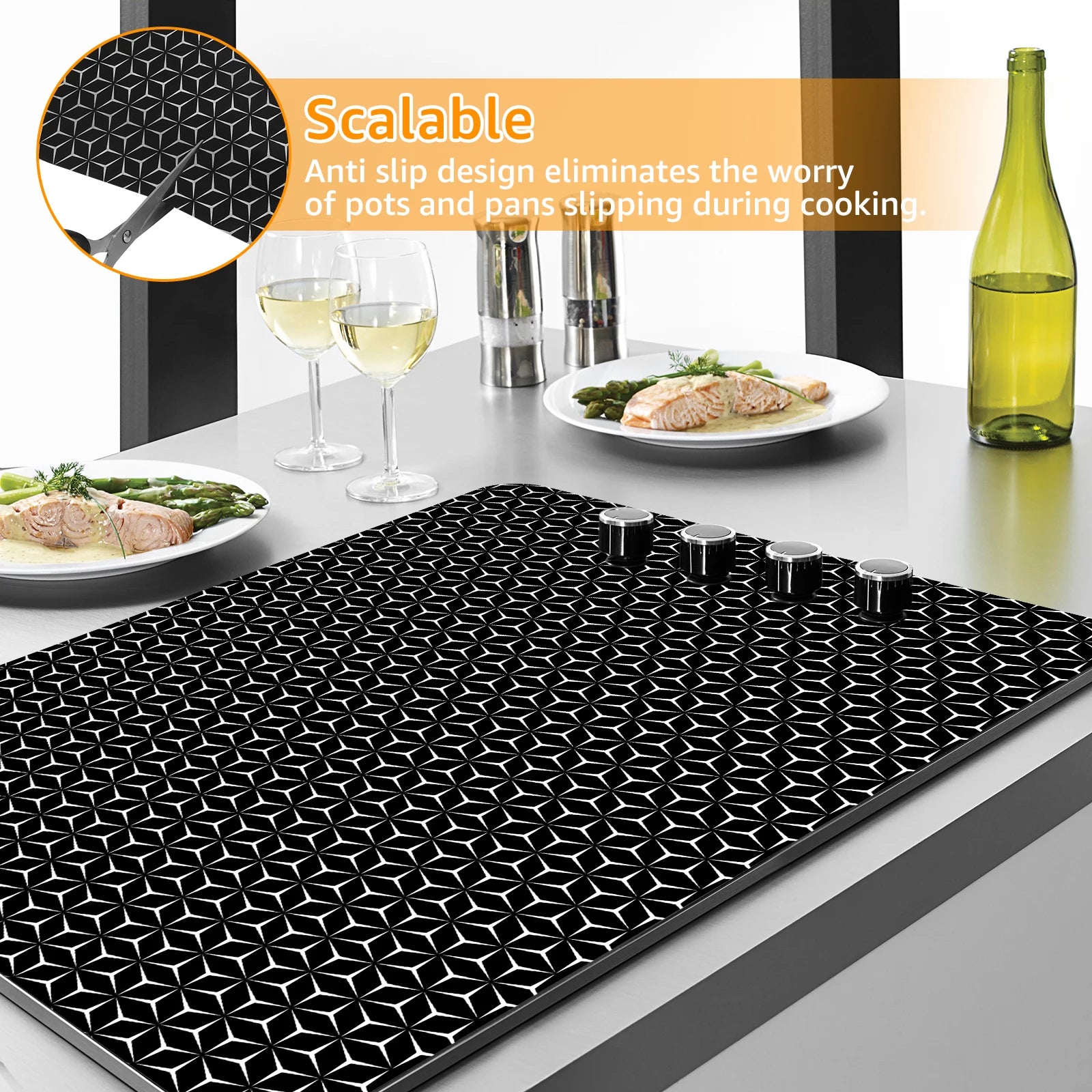 Silicone Induction Cooktop Protector Mat – 30.8×20.5"