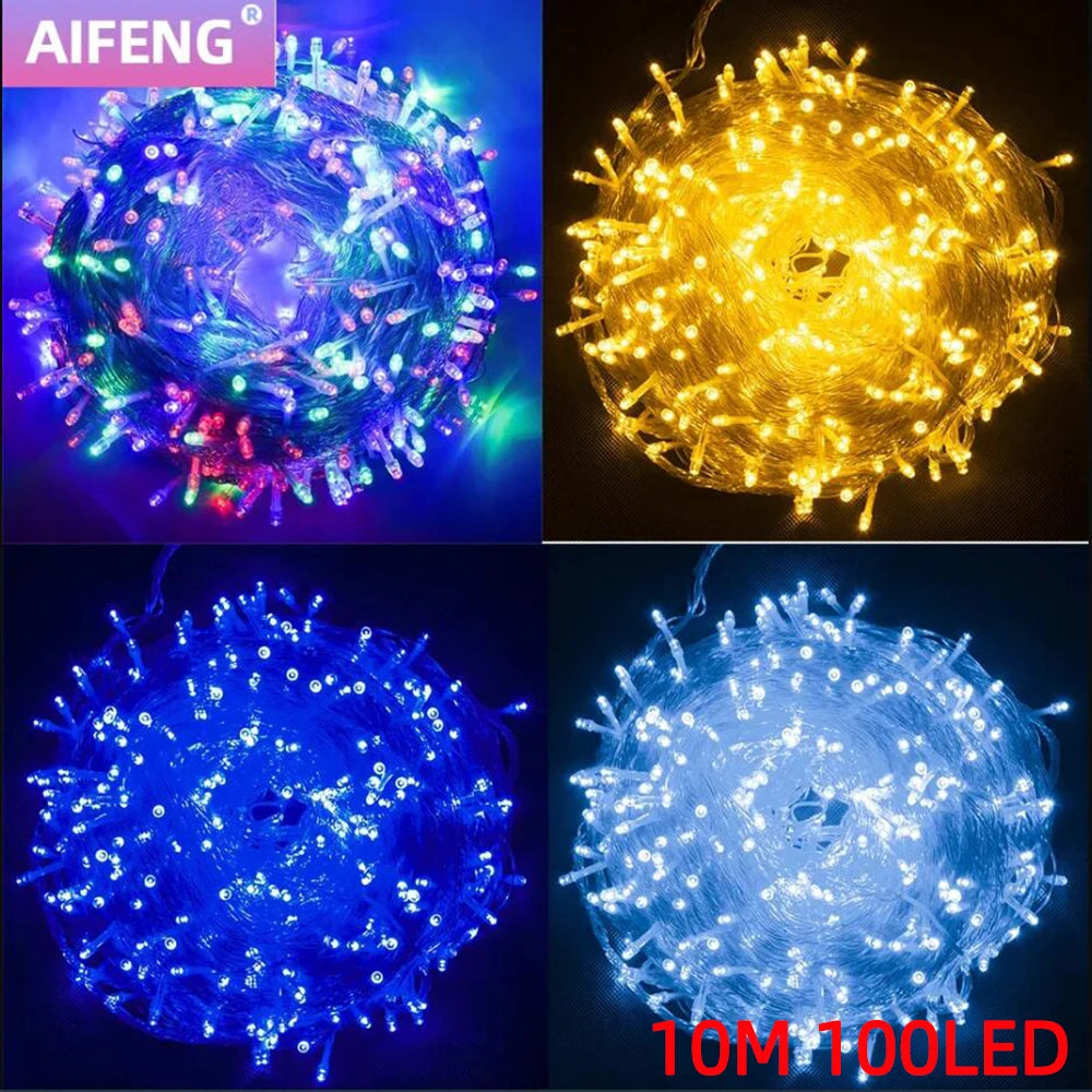 10M 100LED Outdoor Christmas String Fairy Lights
