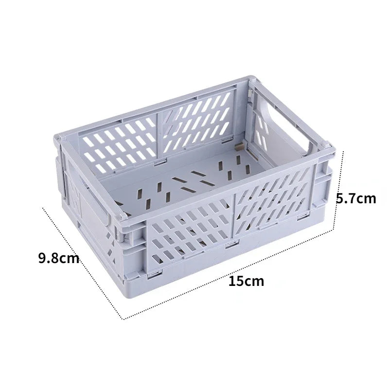 Plastic Foldable Storage Crate Box Organizer