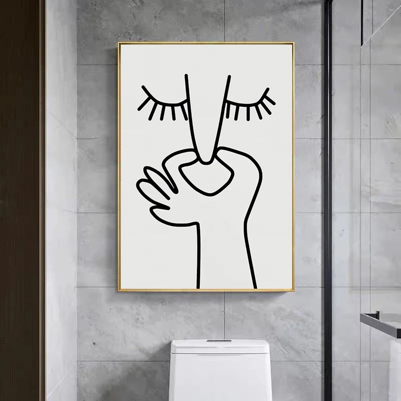 Abstract Funny Bathroom Smell Poster