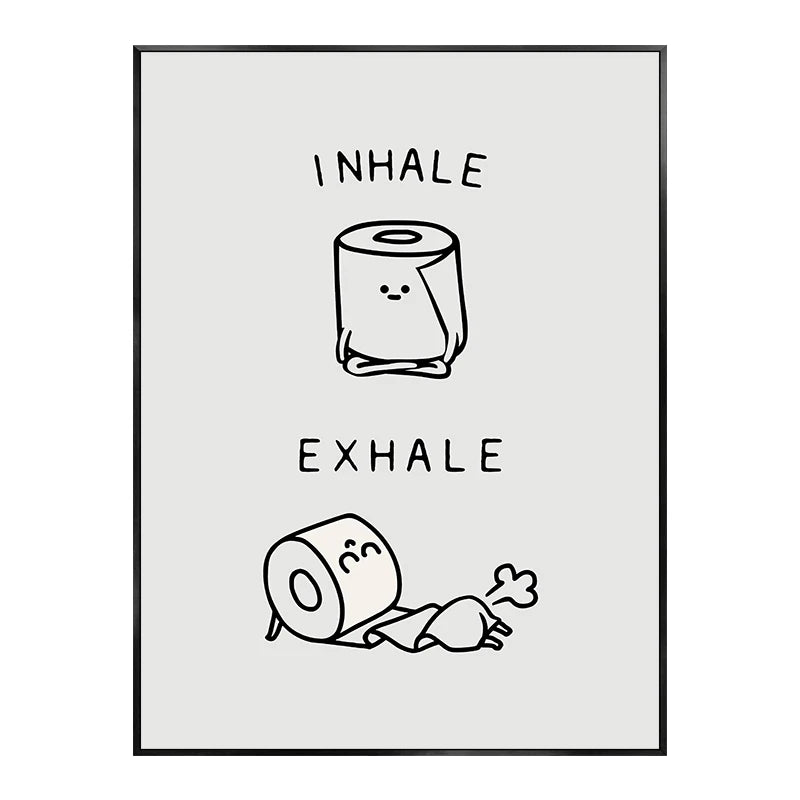 Abstract Funny Bathroom Smell Poster