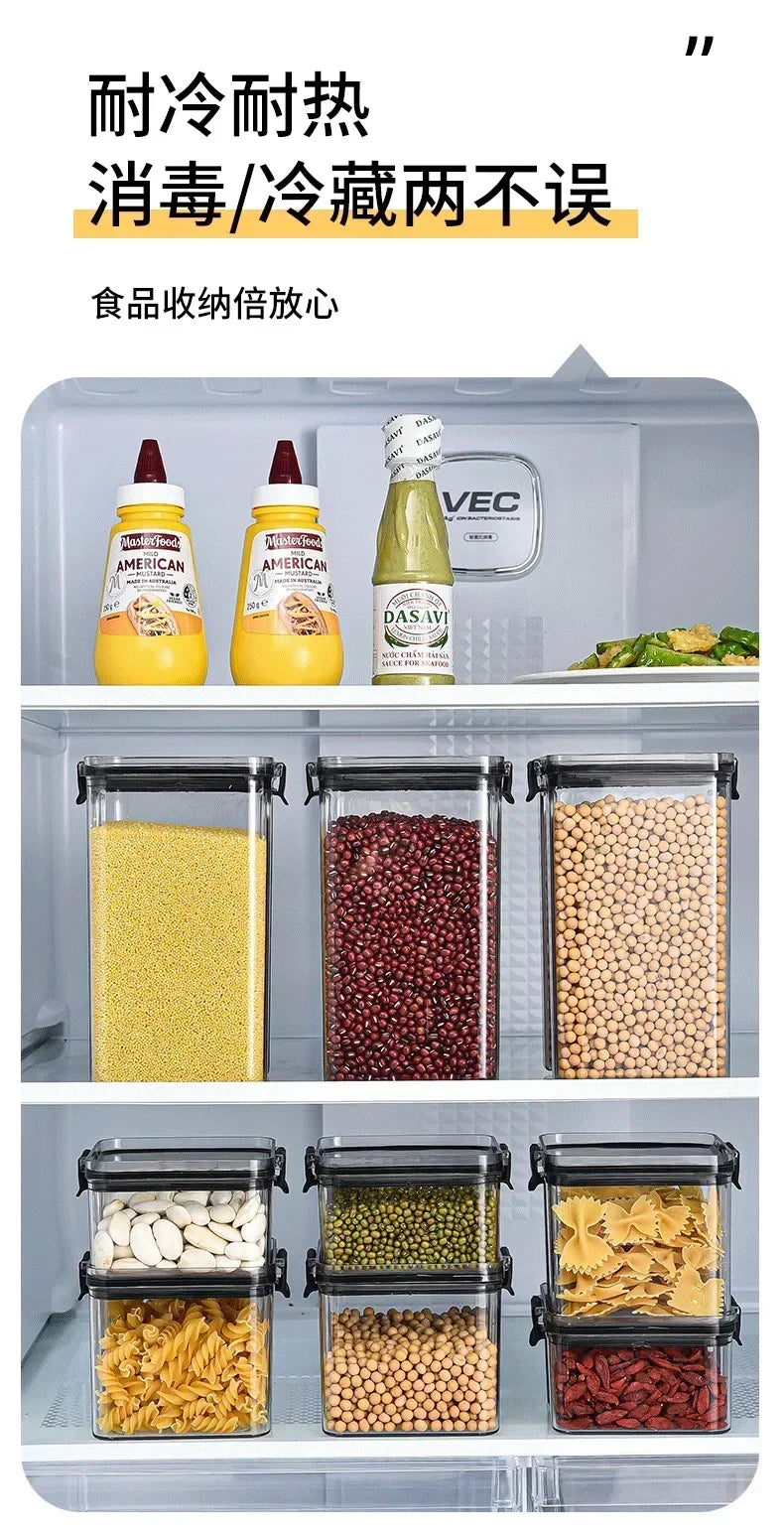 Kitchen Stackable Sealed Food Storage Containers Set (460–1800ml)