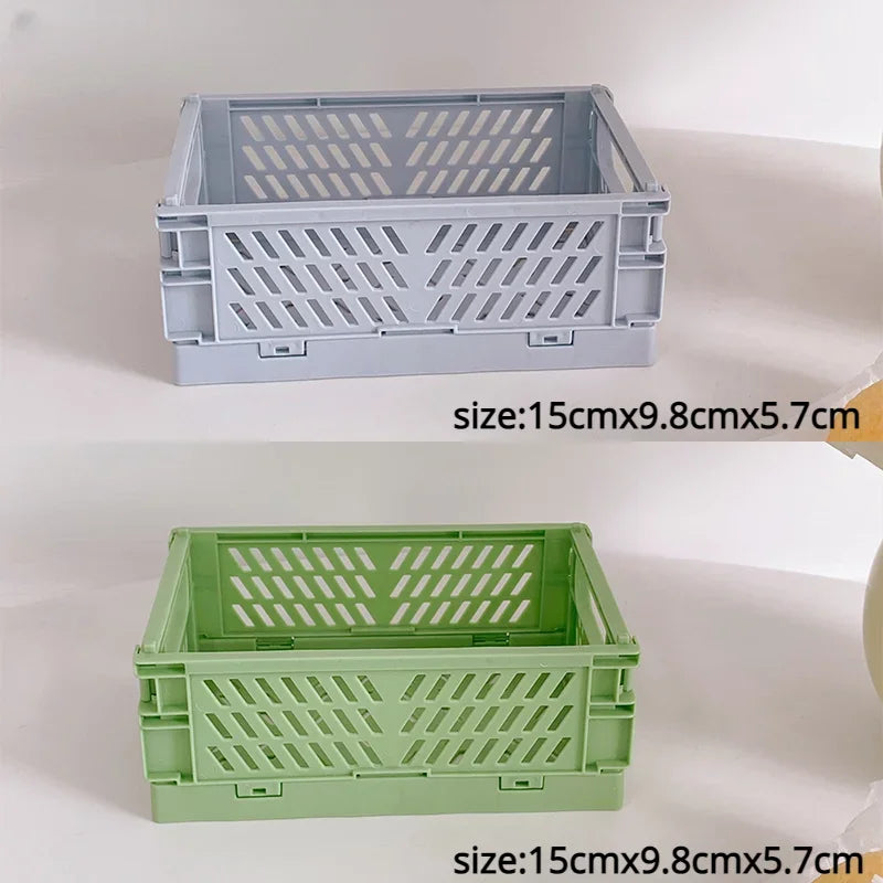 Plastic Foldable Storage Crate Box Organizer