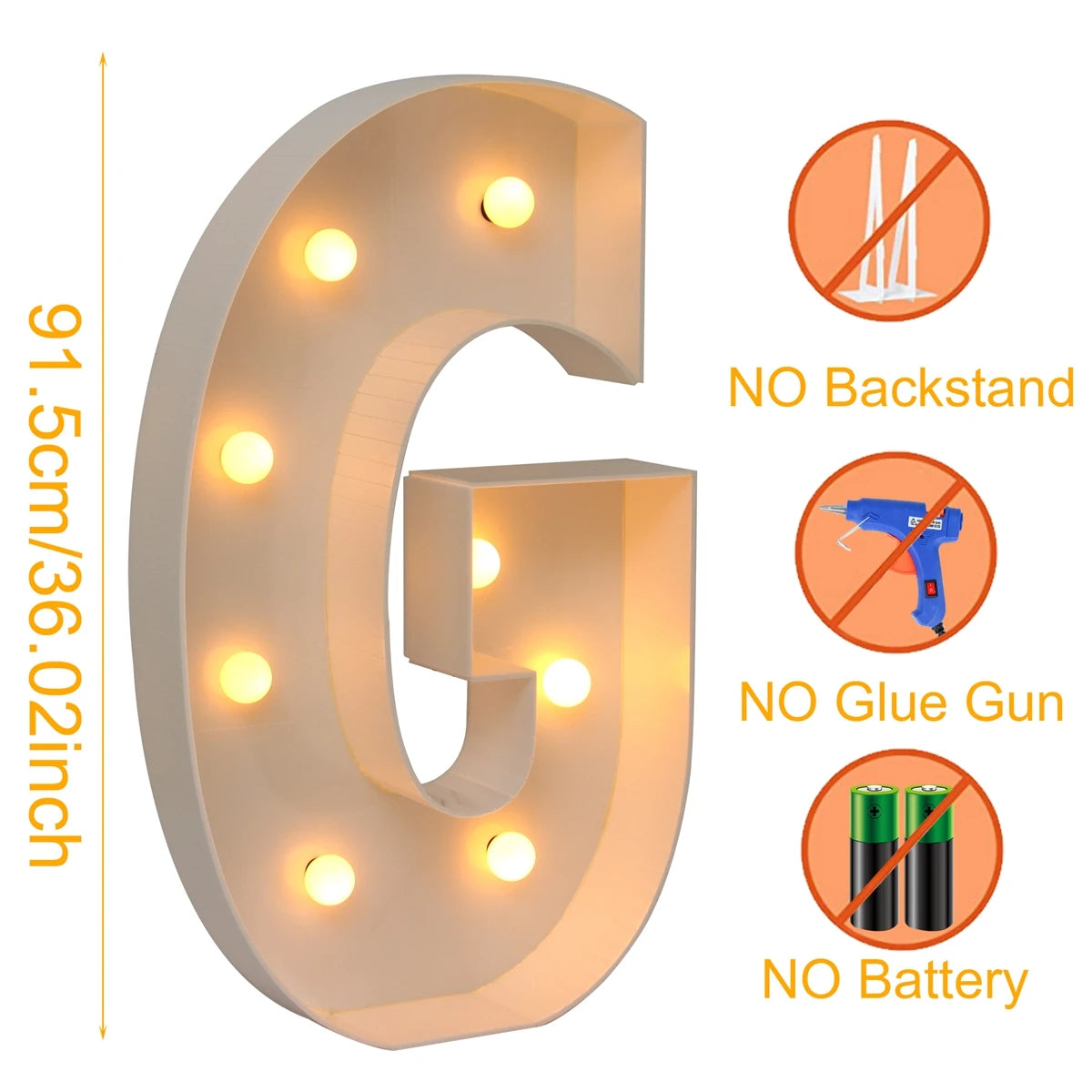 91.5cm Giant LED Light Frame Box – Party Decor