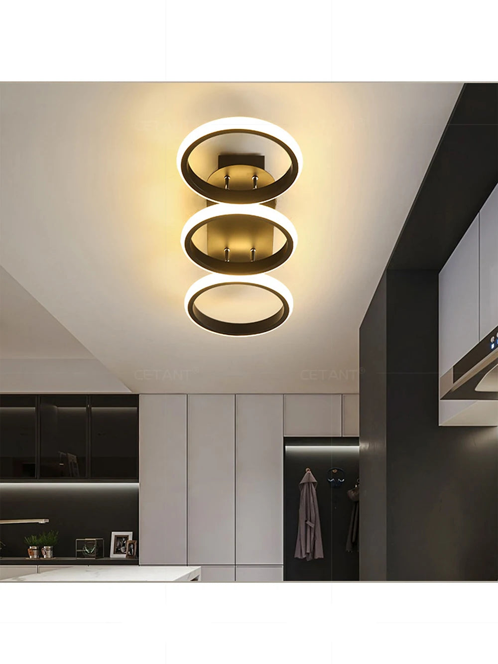 Modern LED Ceiling Light – Round/Square for Home & Hall