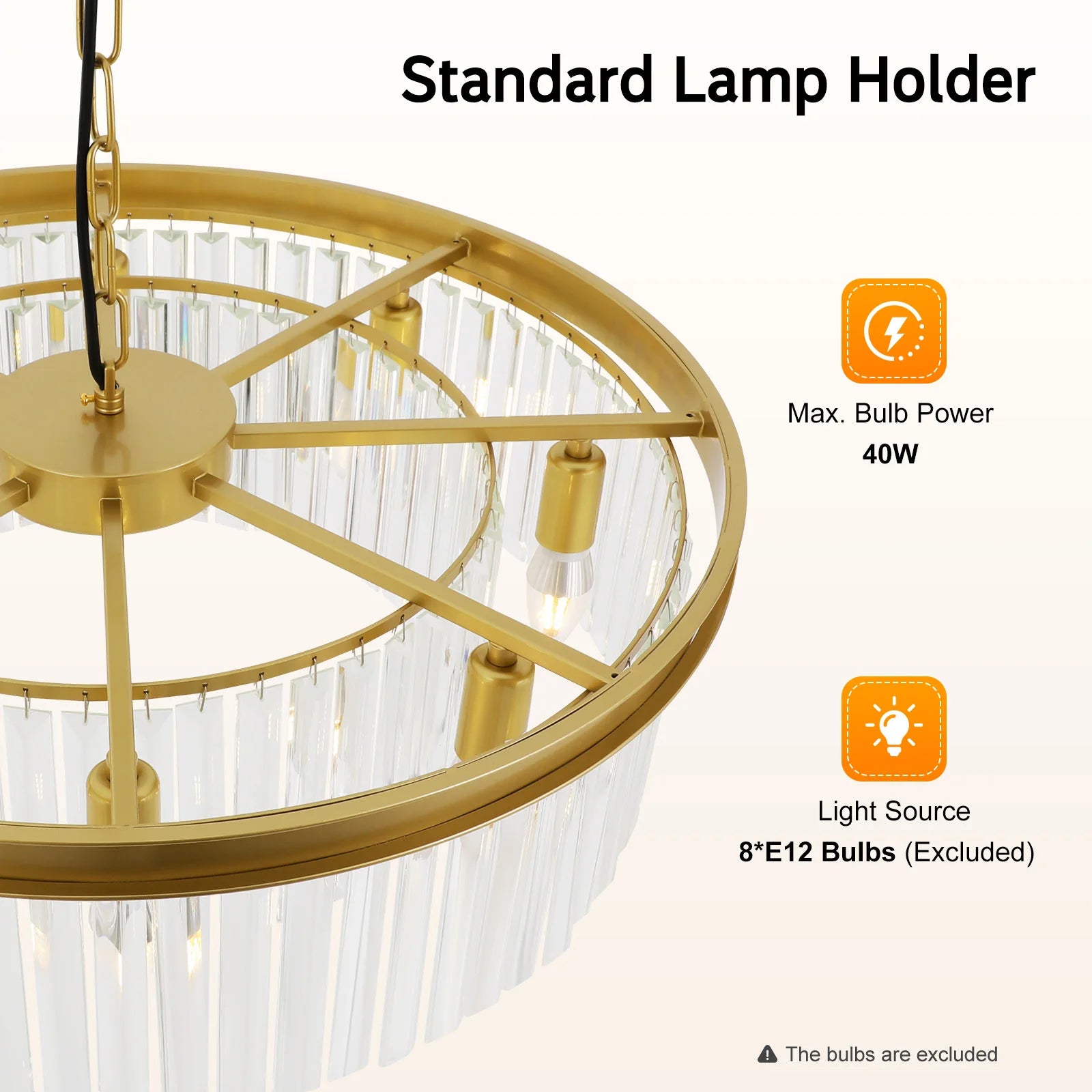 Luxury Modern K9 Crystal LED Chandelier – Circle Pendant Lamp