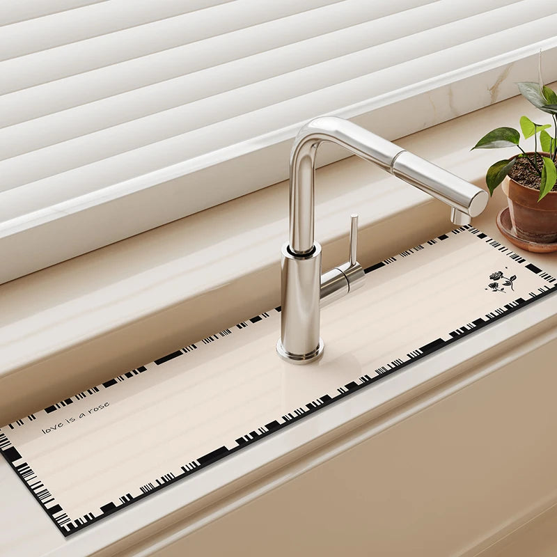 Diatomite Sink Splash Pad – Absorbent Drying Mat