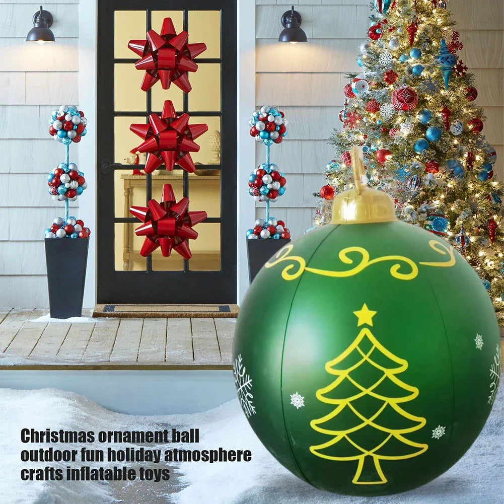 Giant Luminous Inflatable Christmas Ball with LED Lights