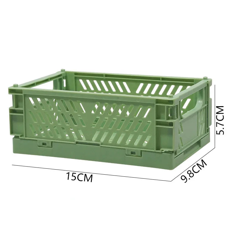 Plastic Foldable Storage Crate Box Organizer