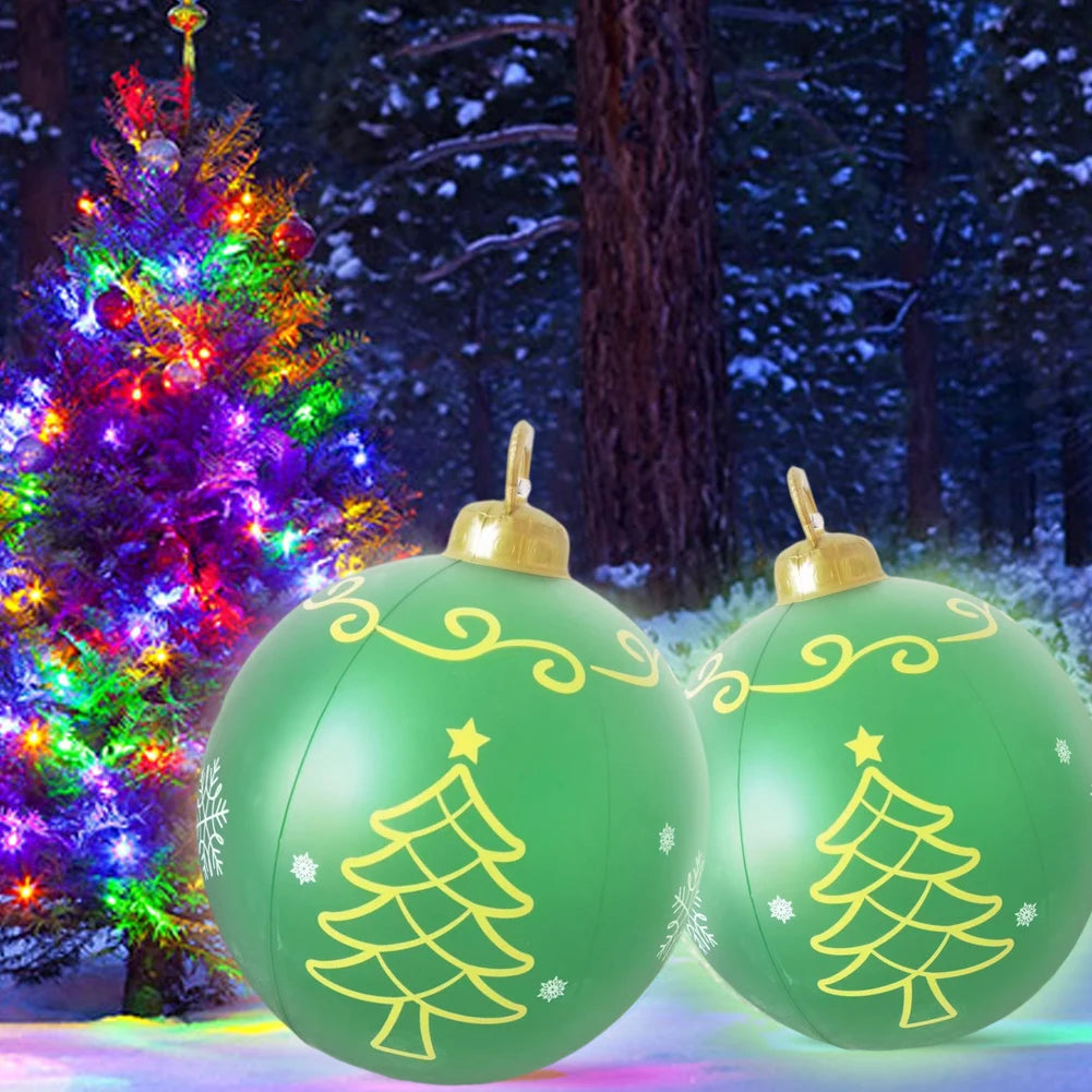 Giant Luminous Inflatable Christmas Ball with LED Lights