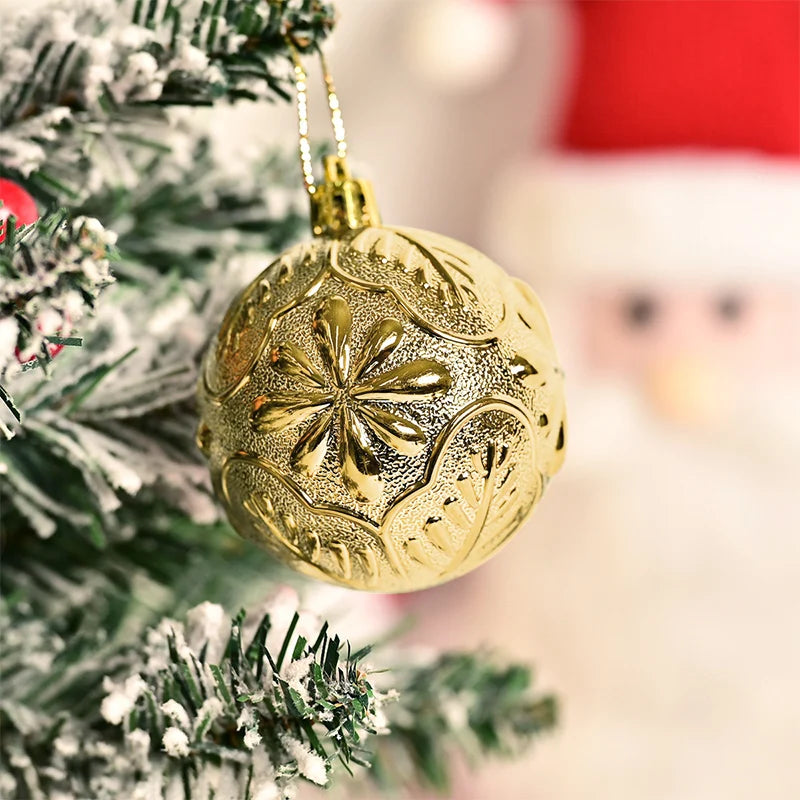 6Pcs Christmas Ball Ornaments – Xmas Tree Pendants