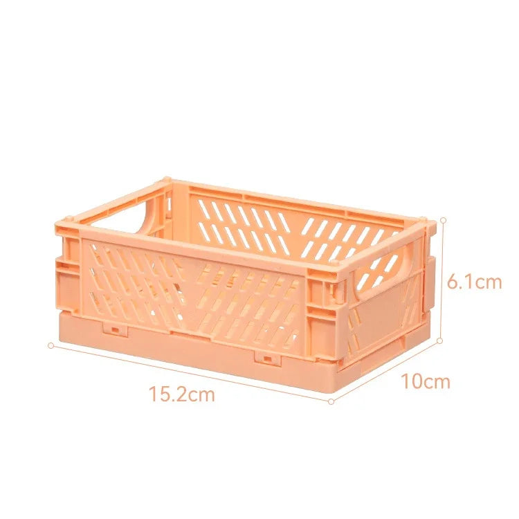Plastic Foldable Storage Crate Box Organizer