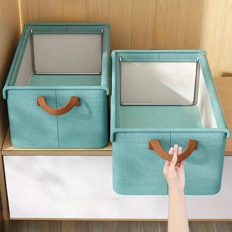 2/4pcs Clothes Organizer Storage Boxes for Wardrobe Drawers