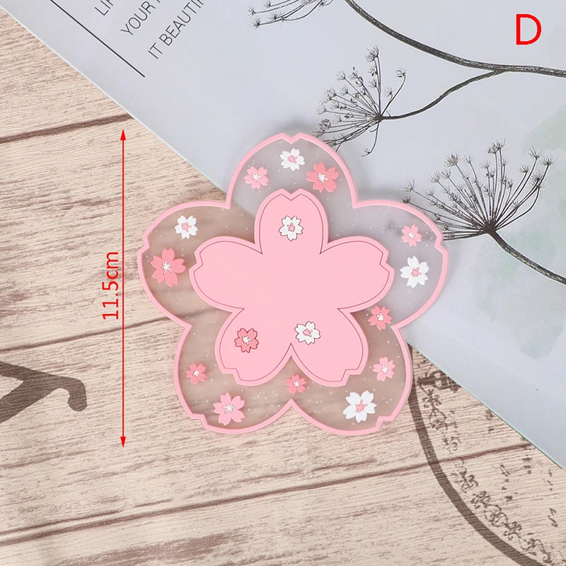 Cherry Blossom Heat-Resistant Coaster Pad