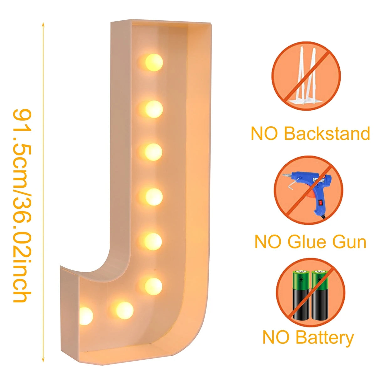 91.5cm Giant LED Light Frame Box – Party Decor