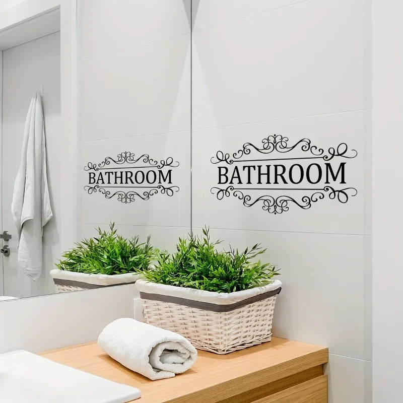 Waterproof PVC Bathroom Wall Sticker