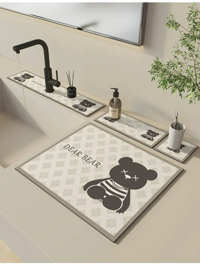 Diatomite Sink Splash Pad – Absorbent Drying Mat