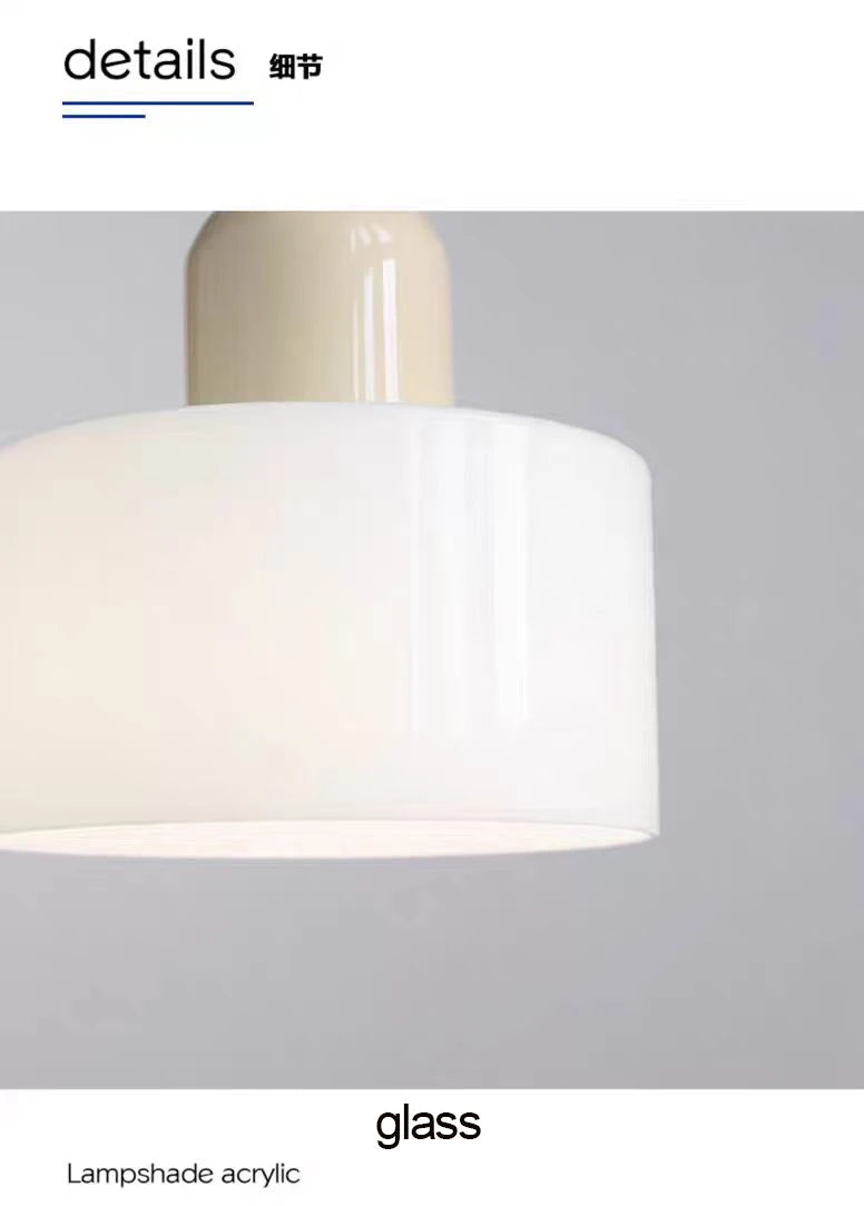 Nordic Modern Glass Bedside Pendant Lamp – E27