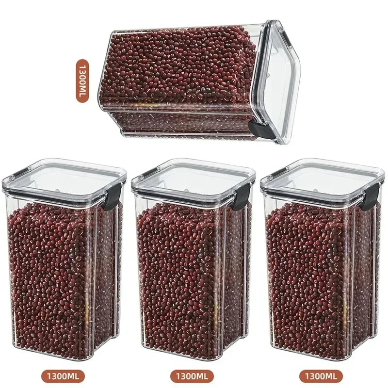Kitchen Stackable Sealed Food Storage Containers Set (460–1800ml)